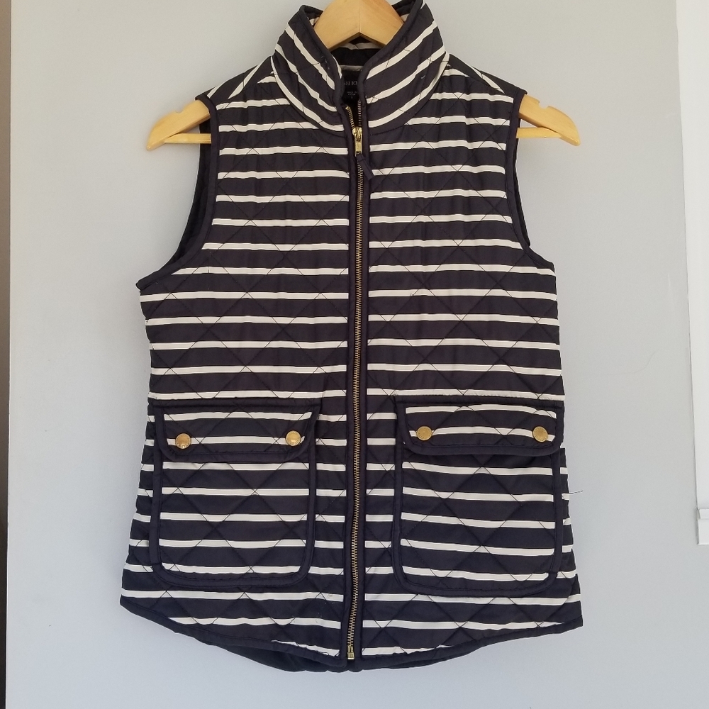 Striped Quilted Vest